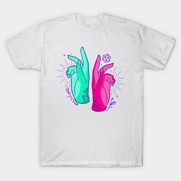 Spell Caster Hands T-Shirt by Starline Hodge